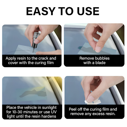 VANFOSSEN GlassFix — Windshield Chip & Crack Repair Kit